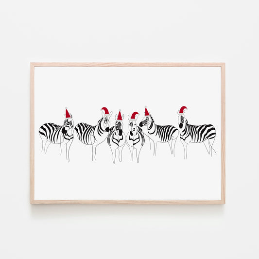 Christmas Zebras